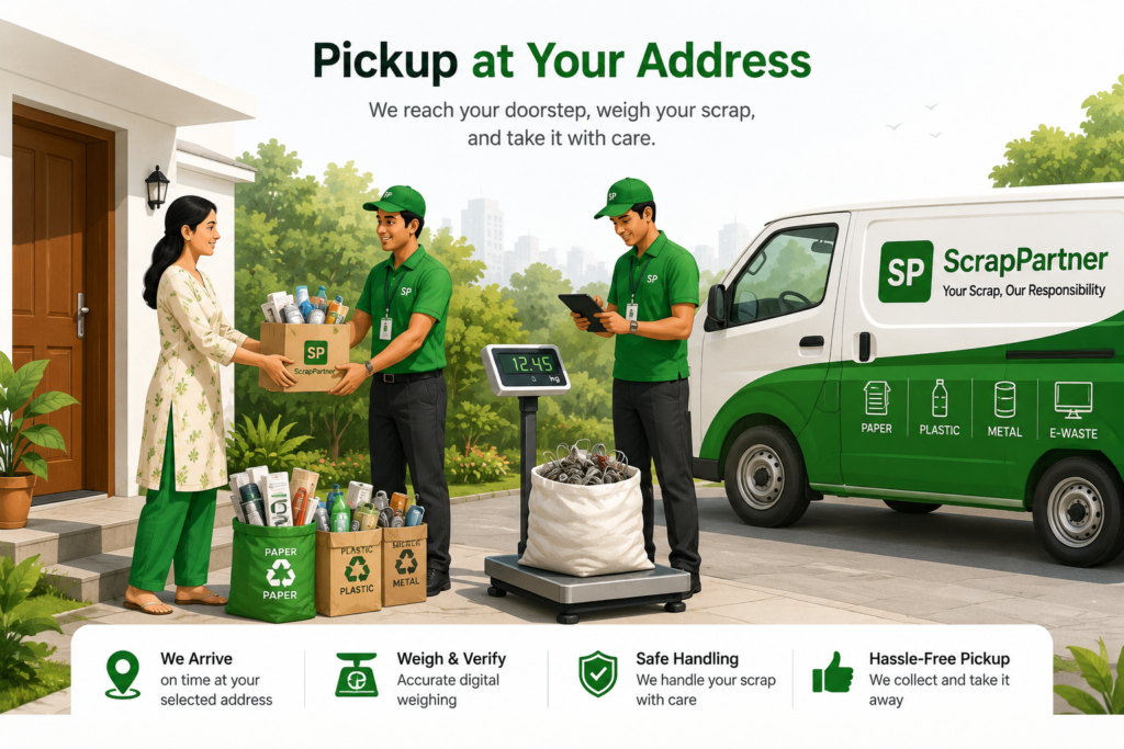 scrap partner Pickup at your address